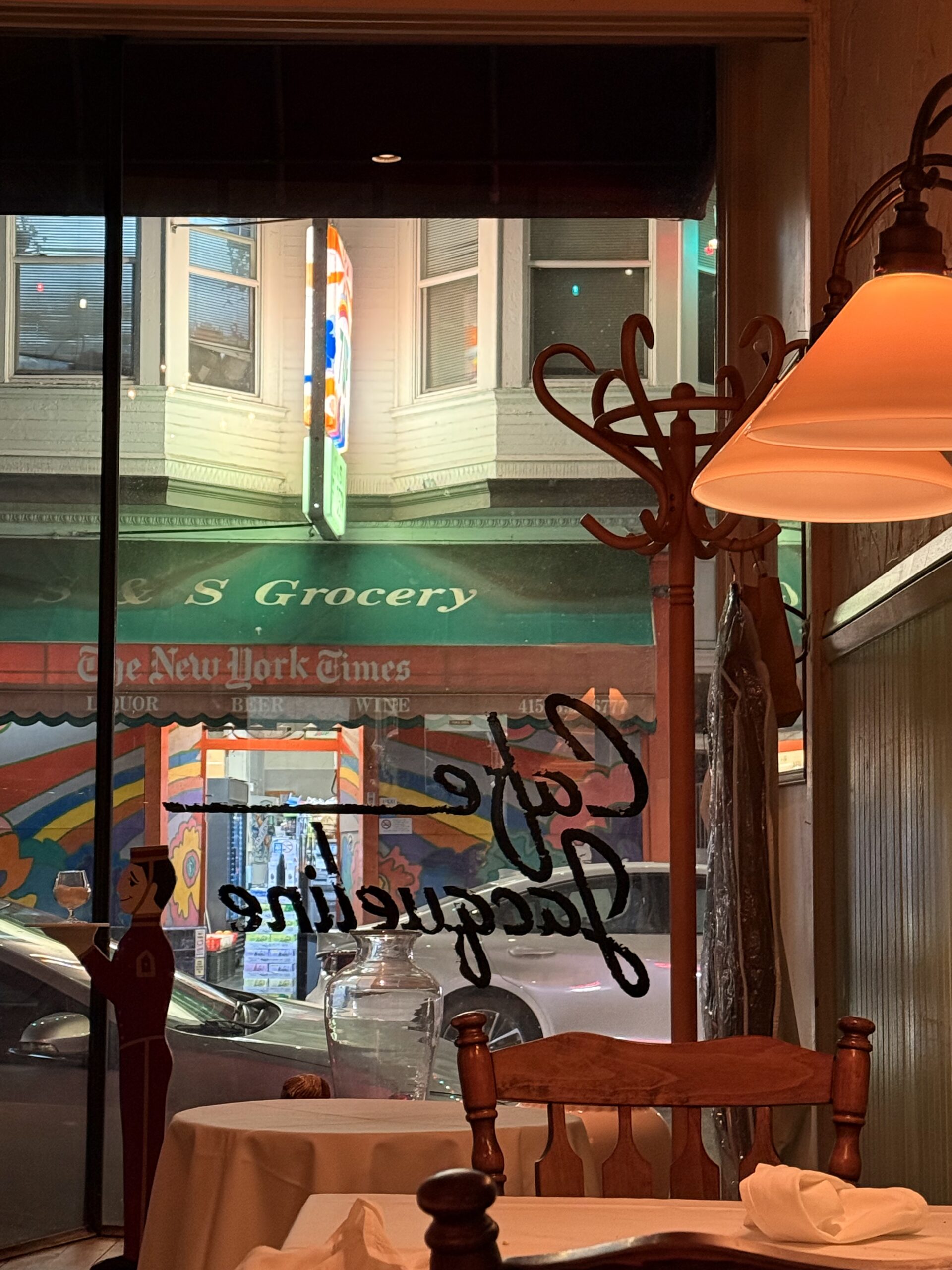 Inside Cafe Jacqueline in North Beach, San Francisco